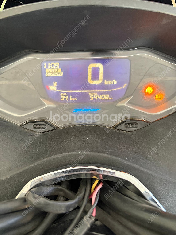 혼다 PCX125 ABS 22년 블루 배달대행 블랙박스--8